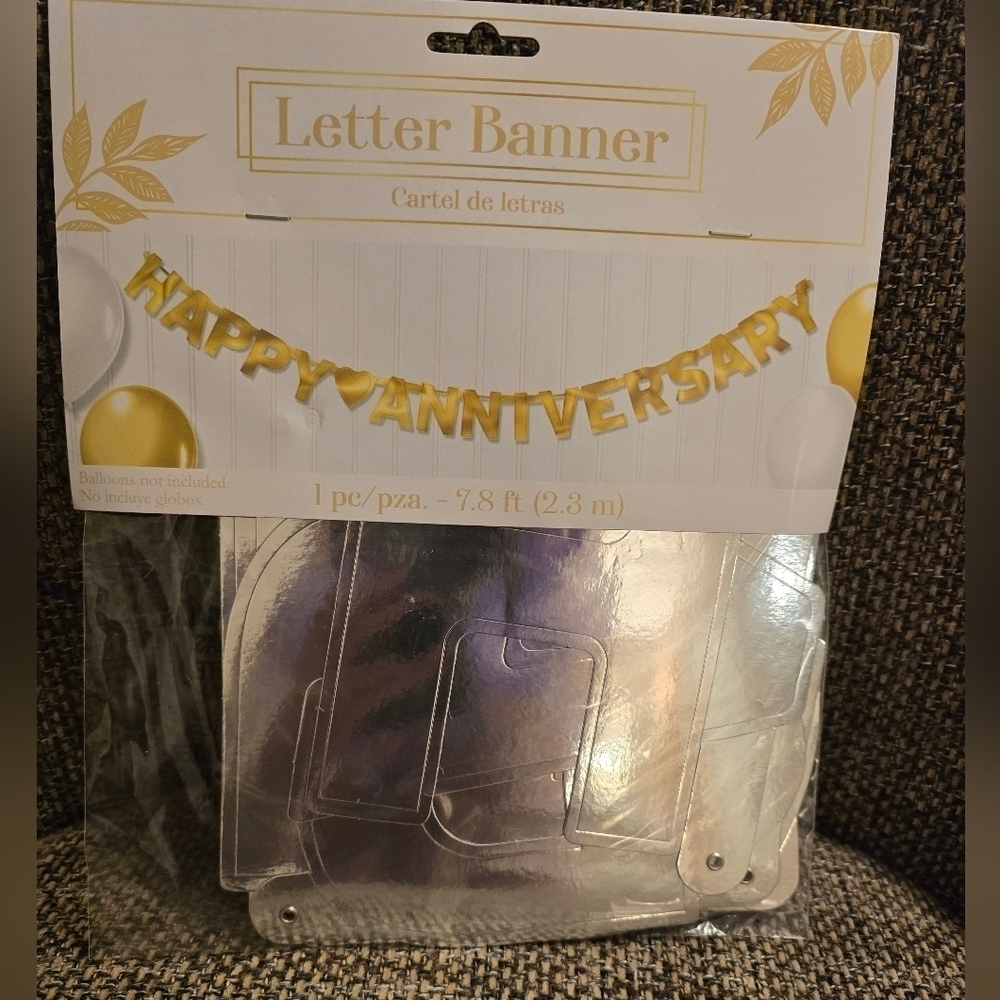 NEW Happy Anniversary Letter Banner